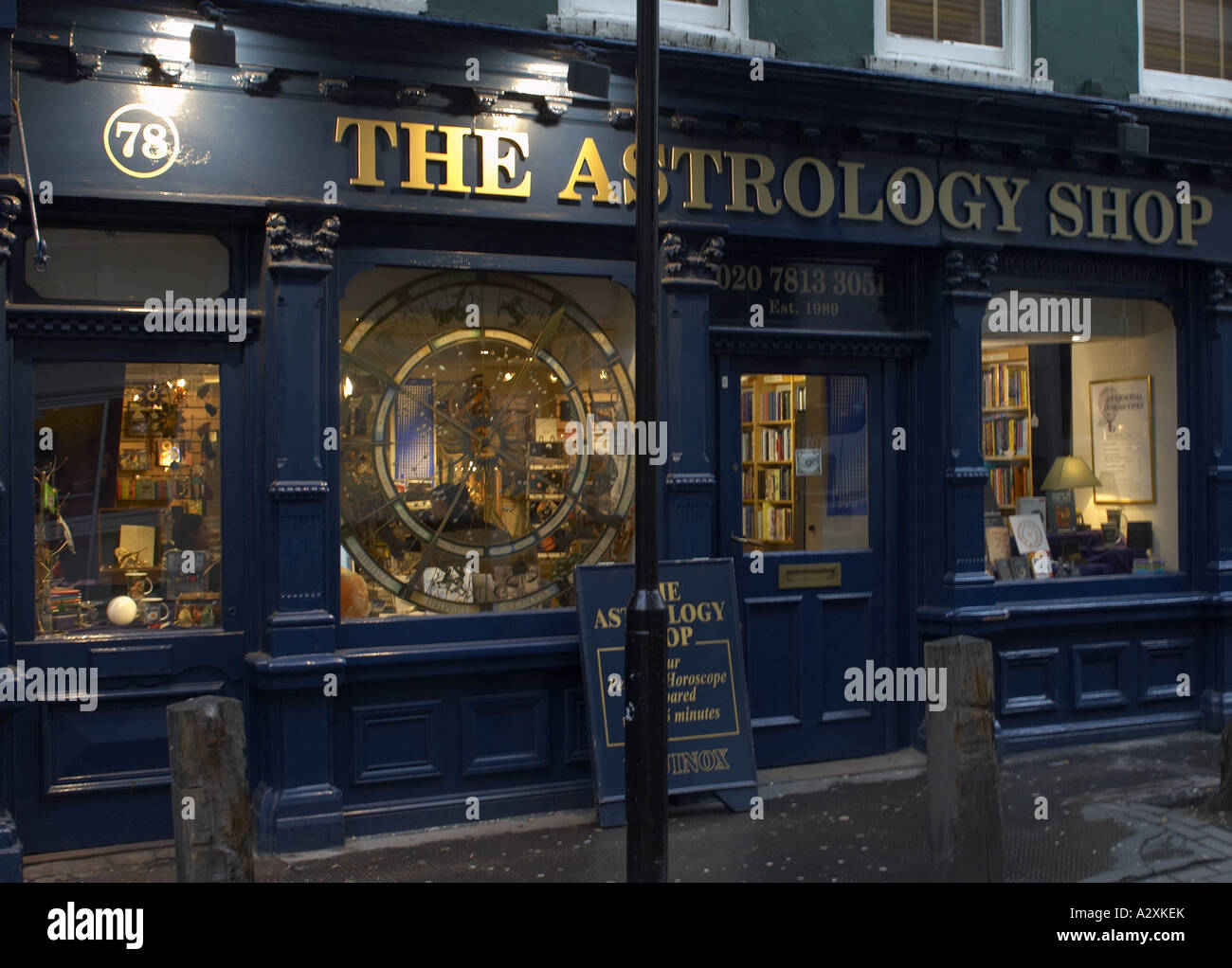 Die Astrologie Shop Covent Garden in London Stockfoto