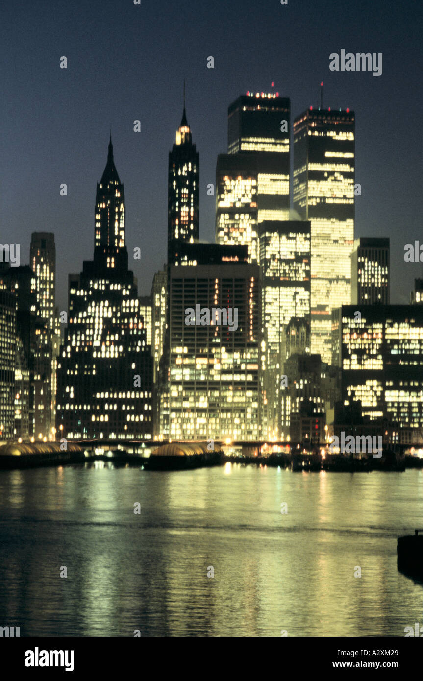 New York bei Nacht Stockfoto
