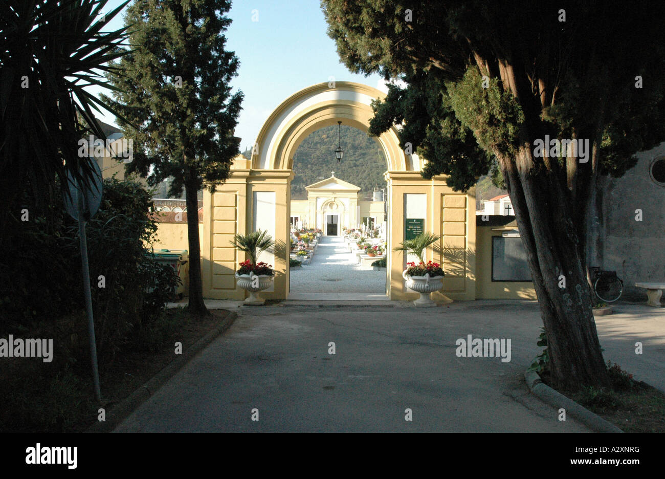 Friedhof Friedhof in der Nähe von Massa Carrara Italien Stockfoto