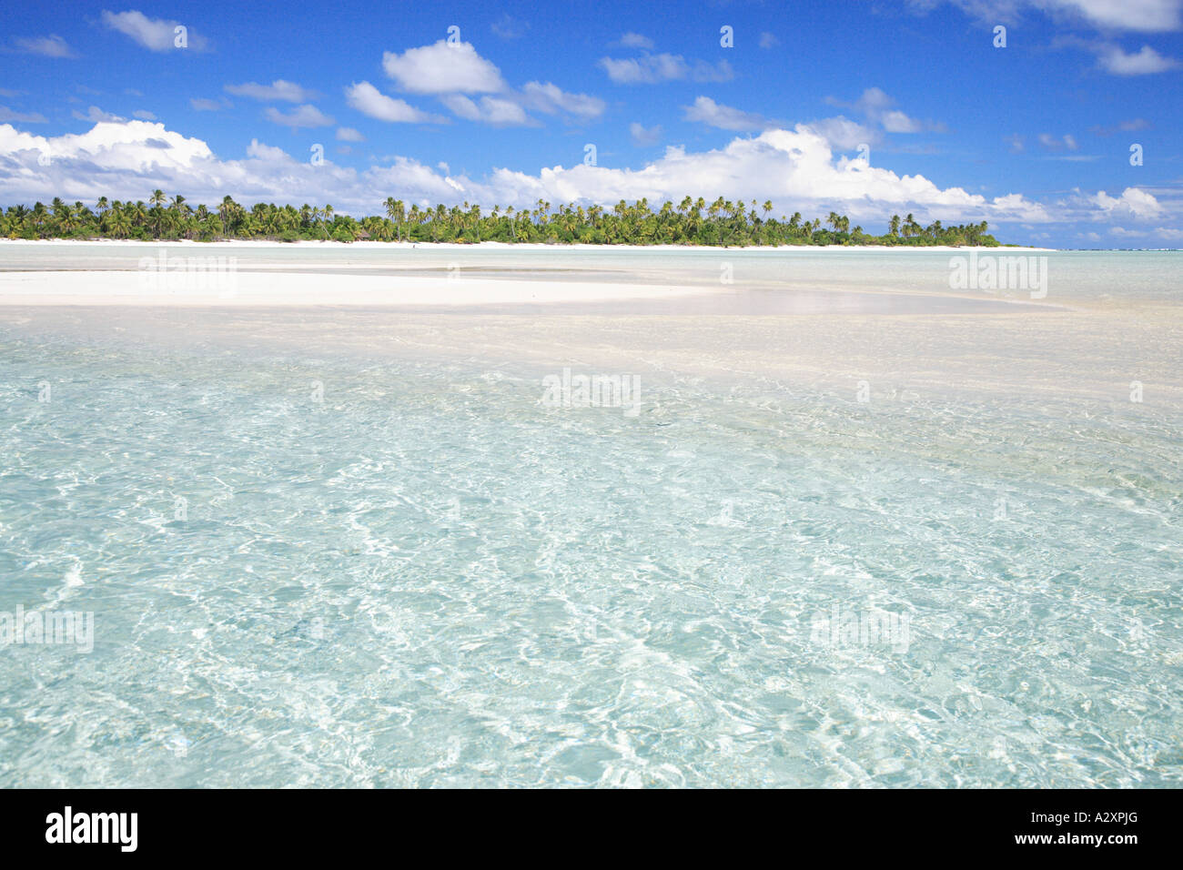 Desert Island in Aitutaki Lagune Cook Inseln Polynesiens Pacific Stockfoto