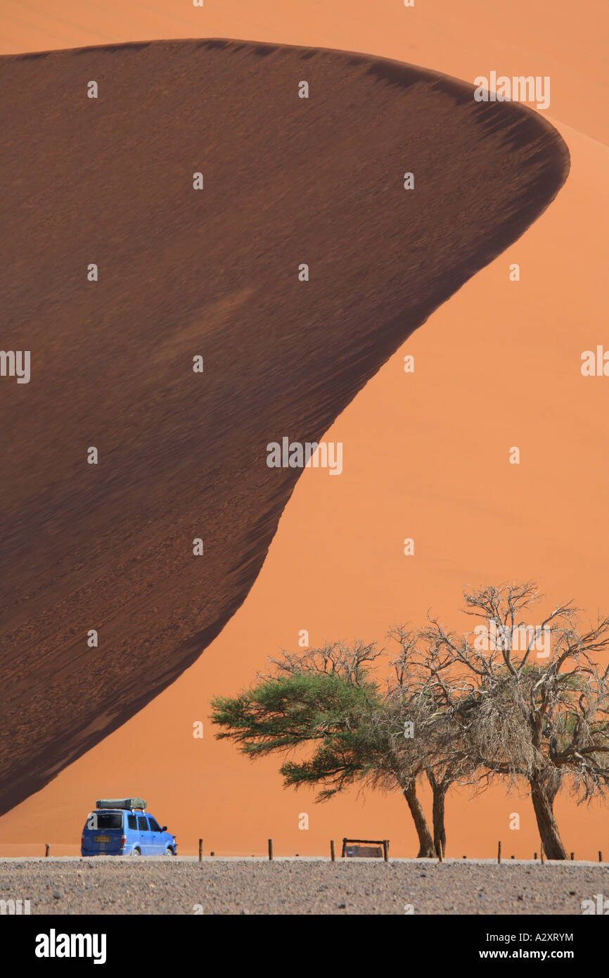 Düne 45 im Sossusvlei Namib Wüste Namibia Stockfoto