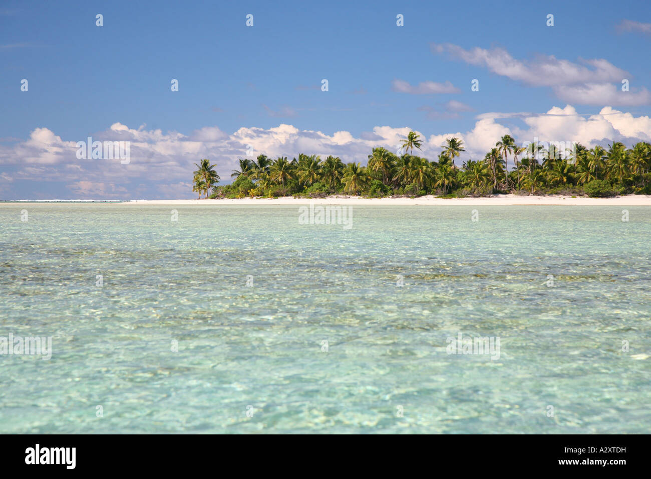 Desert Island in Aitutaki Lagune Cook Inseln Polynesiens Pacific Stockfoto