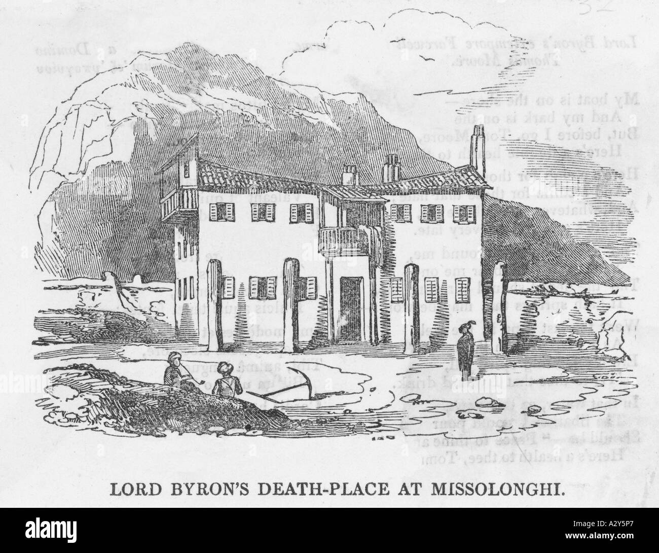 Byron Missolonghi Stockfoto