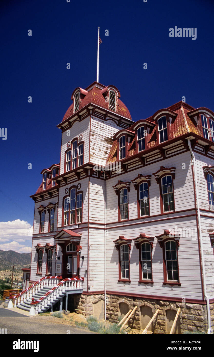 Nevada Virginia City vierten Ward Schulmuseum erbaut 1876 Stockfoto