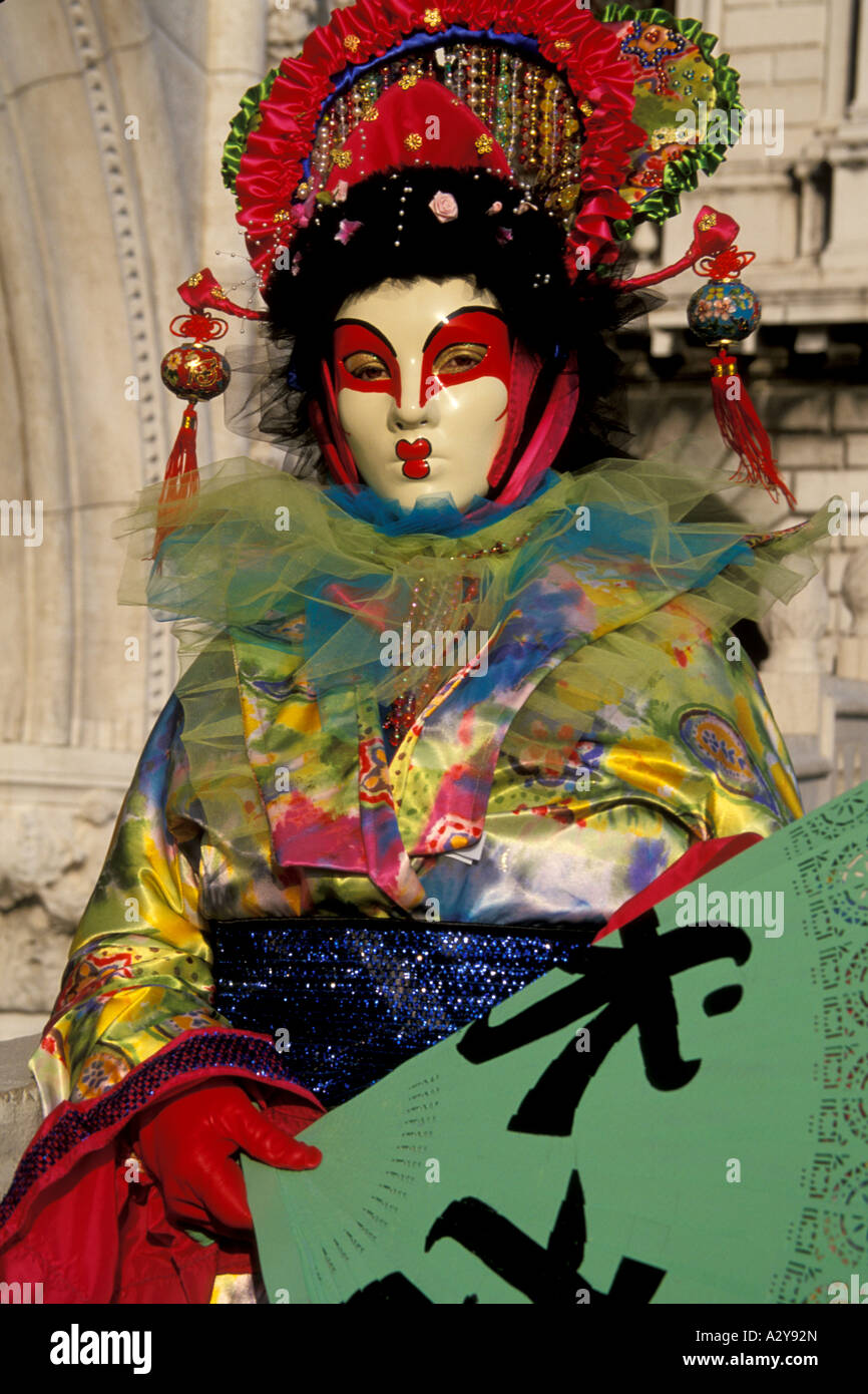 Exotische Maske und orientalischen Thema für Carnevale in Venedig, Italien Stockfoto