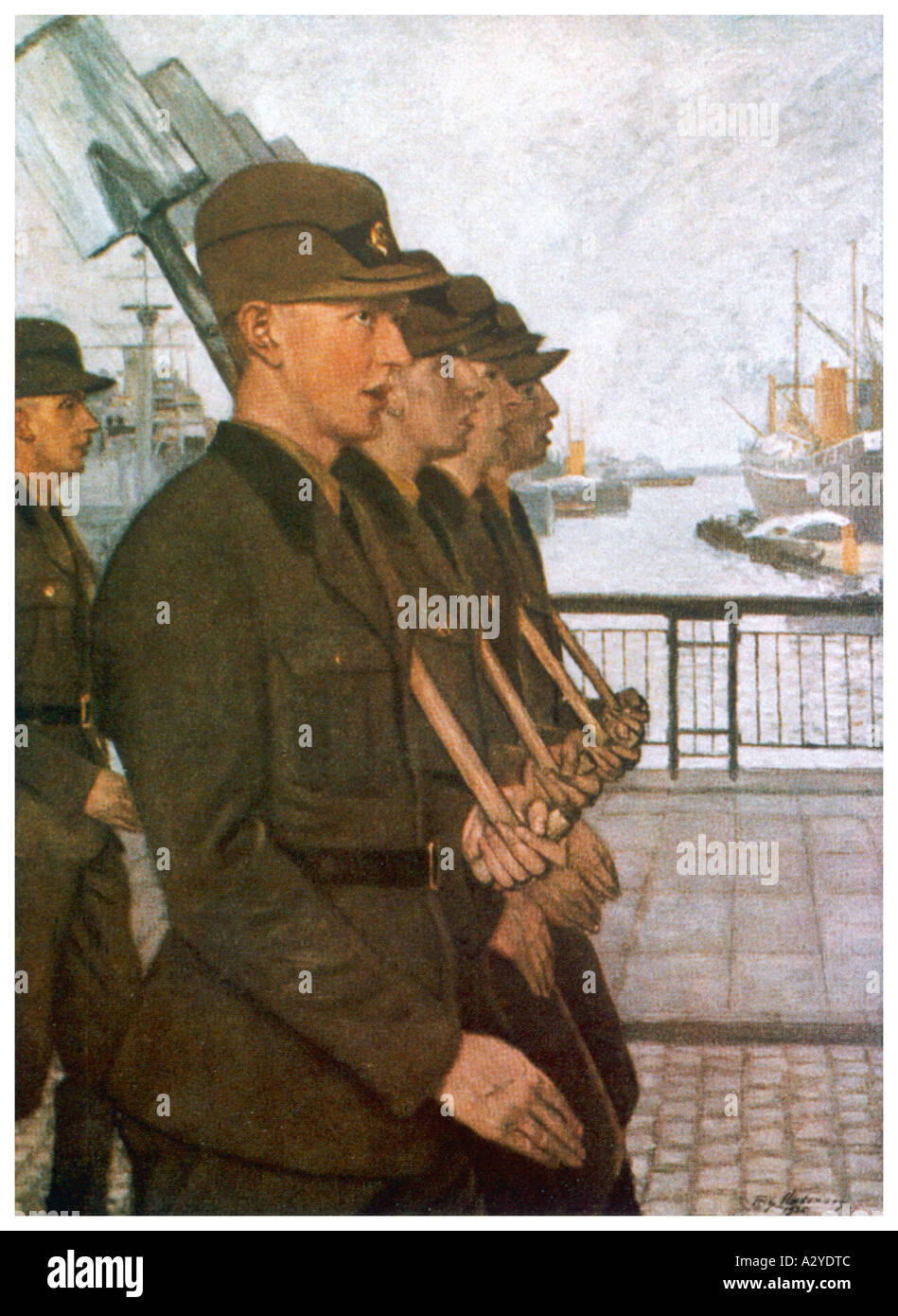 Arbeitsrechtlichen Soldaten Stockfoto