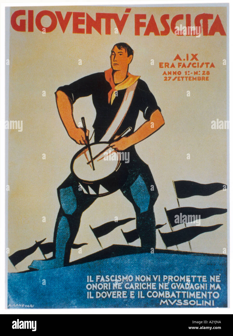 Italienischen Faschismus Stockfoto