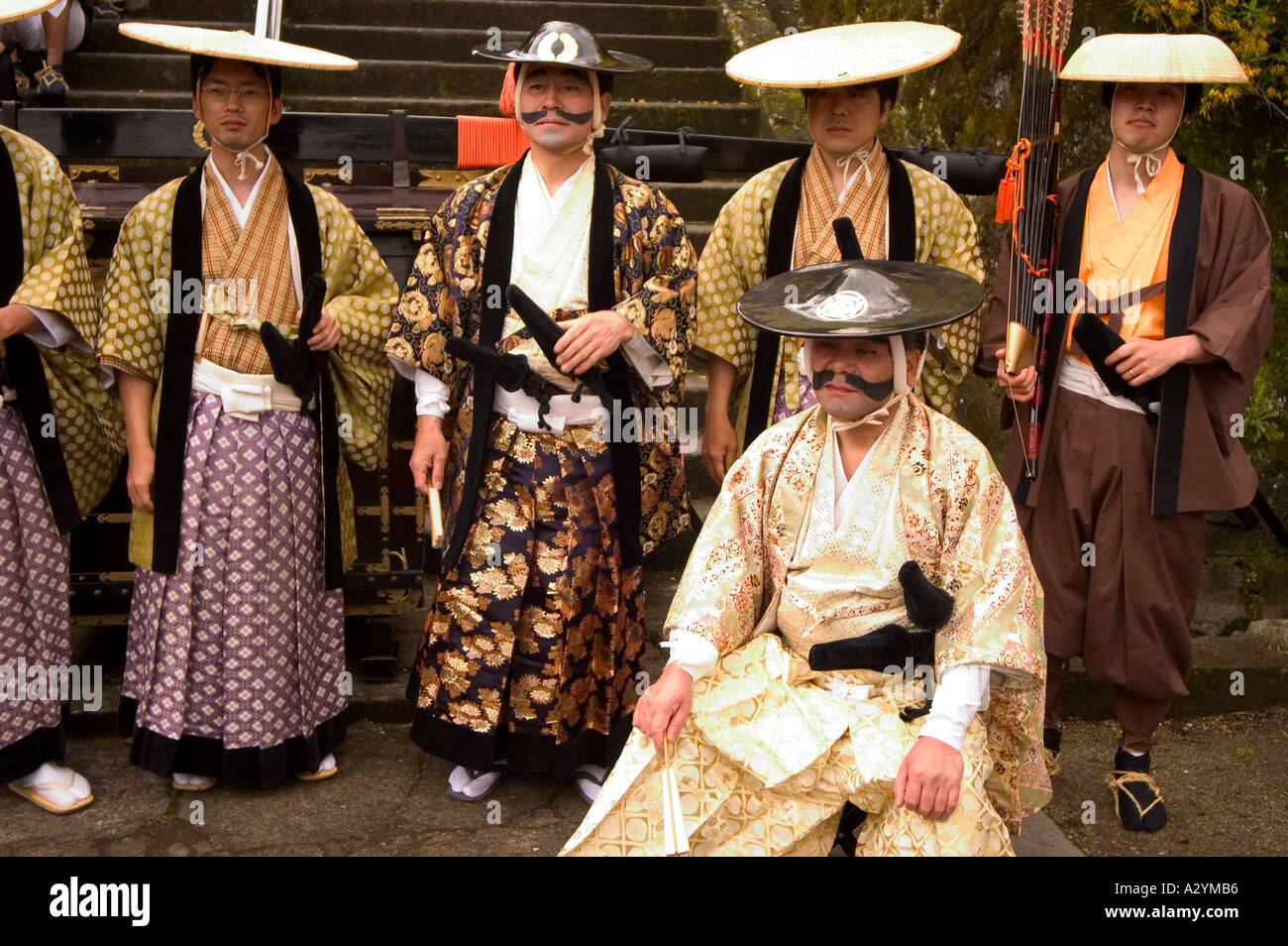 Daimyo feudalen Prozession Taketa Stadt Oita Präfektur Kyushu, Japan Stockfoto