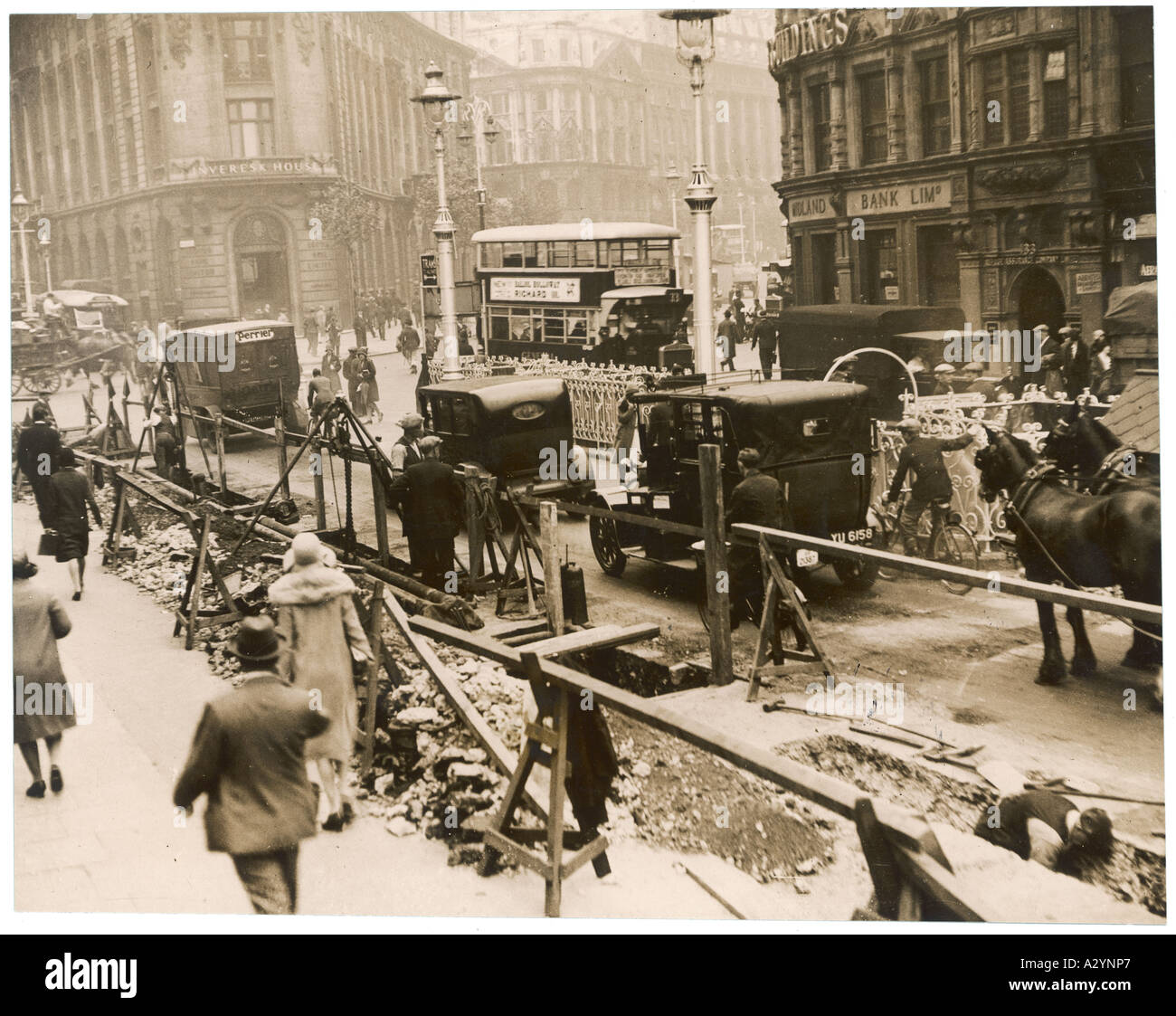 Soziale Waterloo 1930 Stockfoto