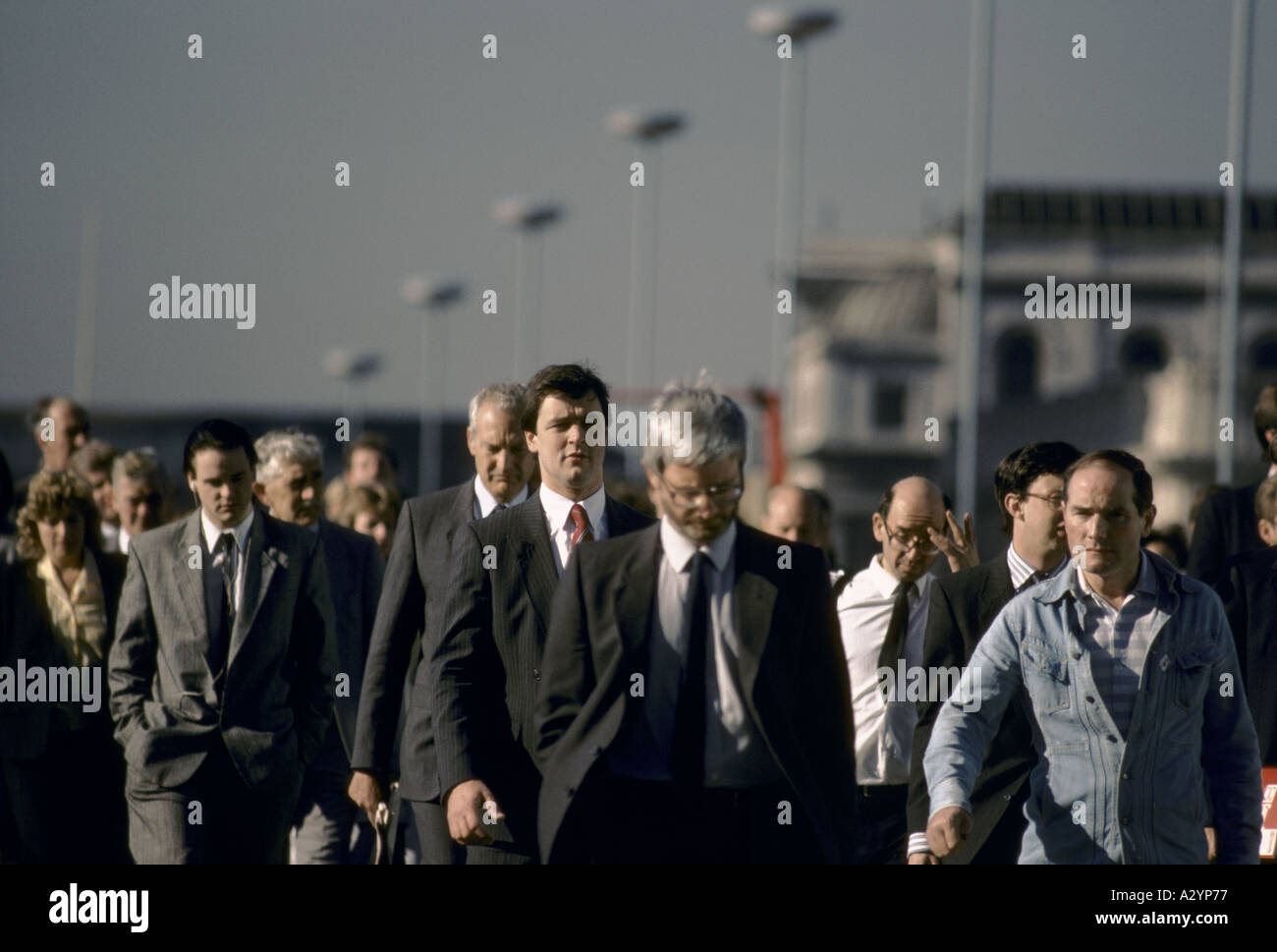 Pendler auf dem Weg zur Arbeit, London Stockfoto