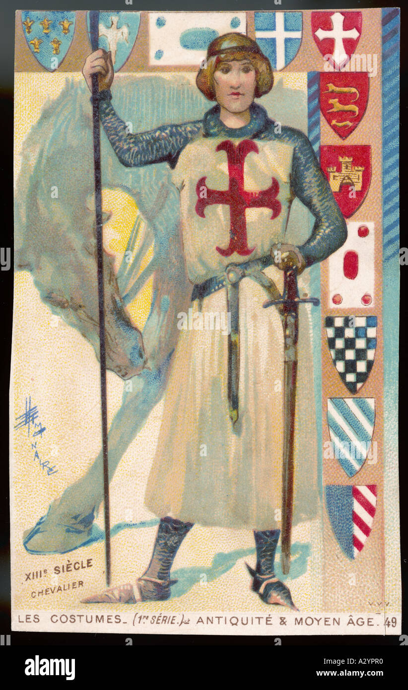 Militär Kleid Crusader Stockfoto