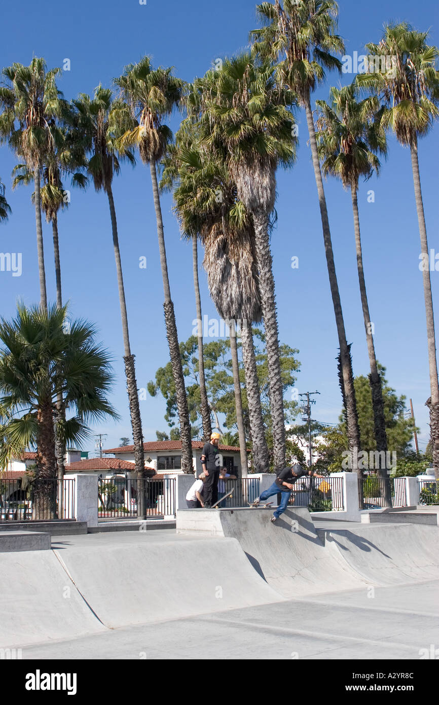 Skateborders Santa Barbara Kalifornien USA Stockfoto