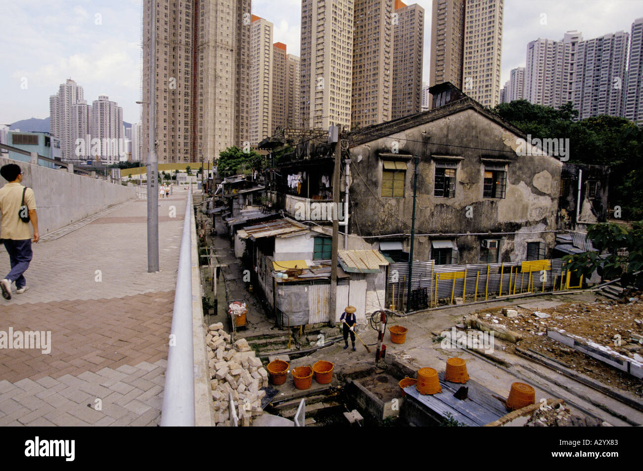 Diamond Hill Hausbesetzer Camp in Hong Kong Stockfoto