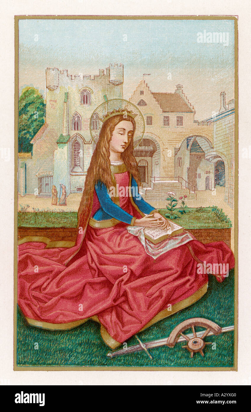 Katharina von Alexandrien Stockfoto