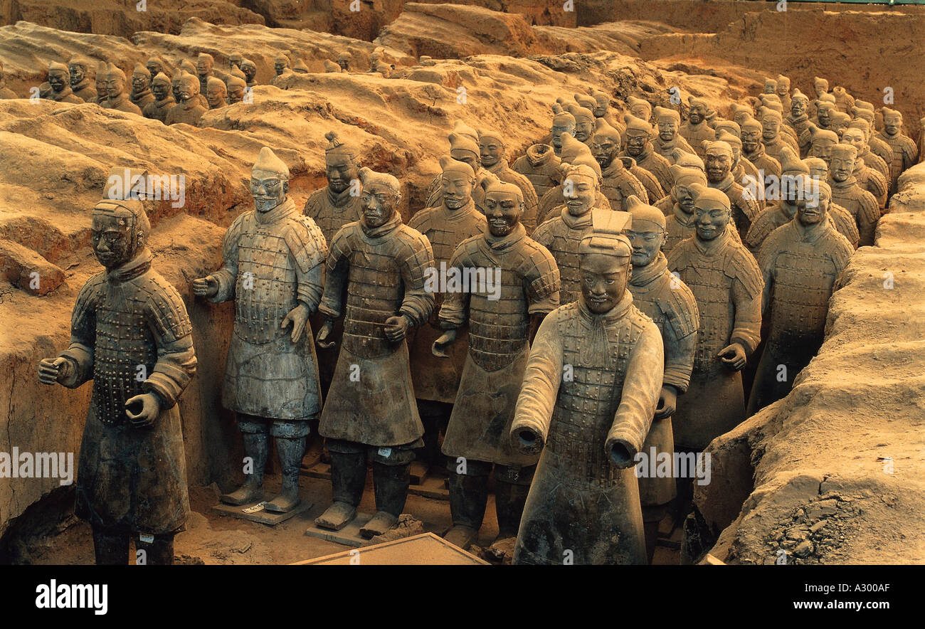 Qin-Dynastie Krieger Shan Xi China Stockfoto