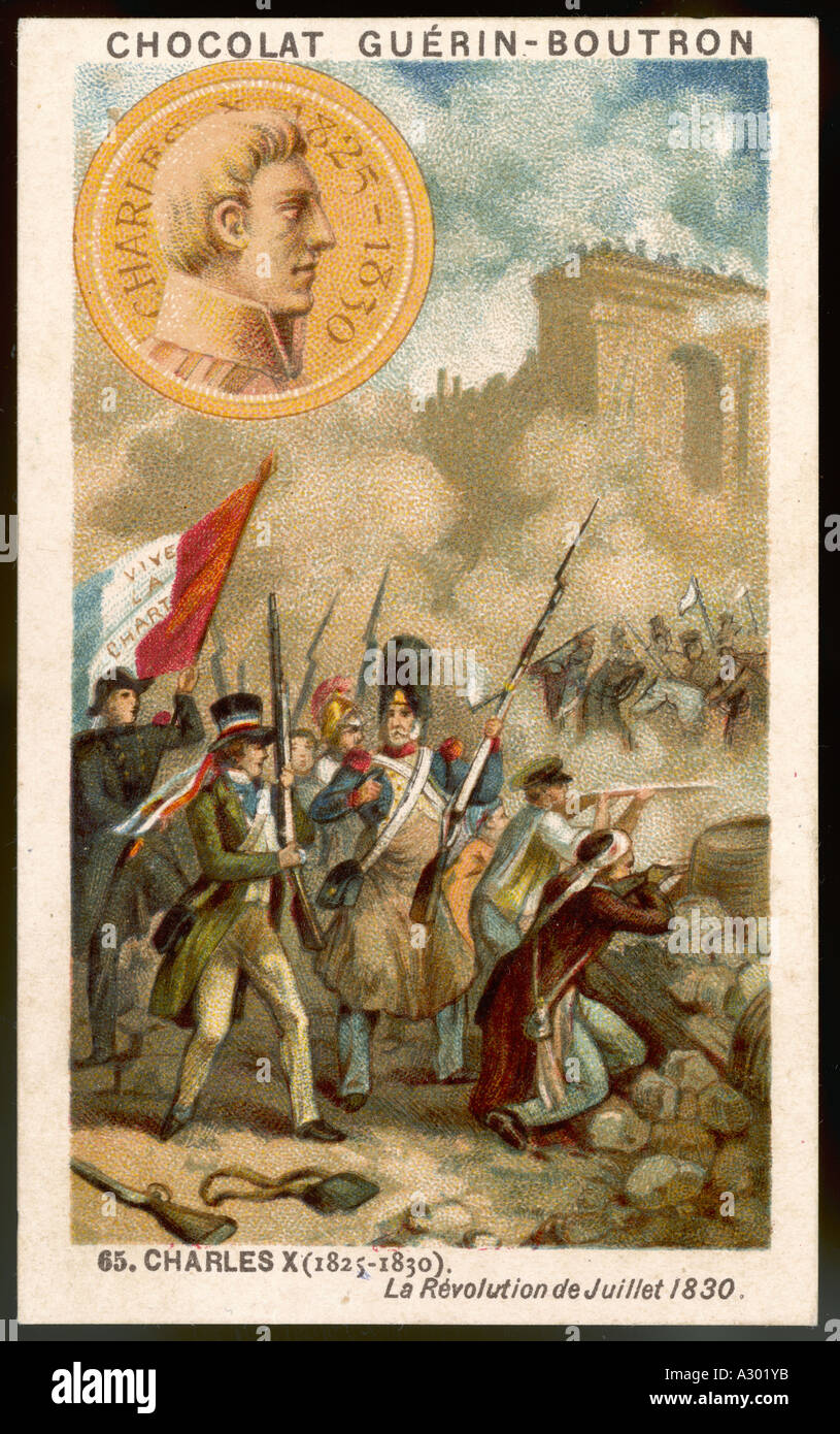 Revolution von 1830 Stockfoto