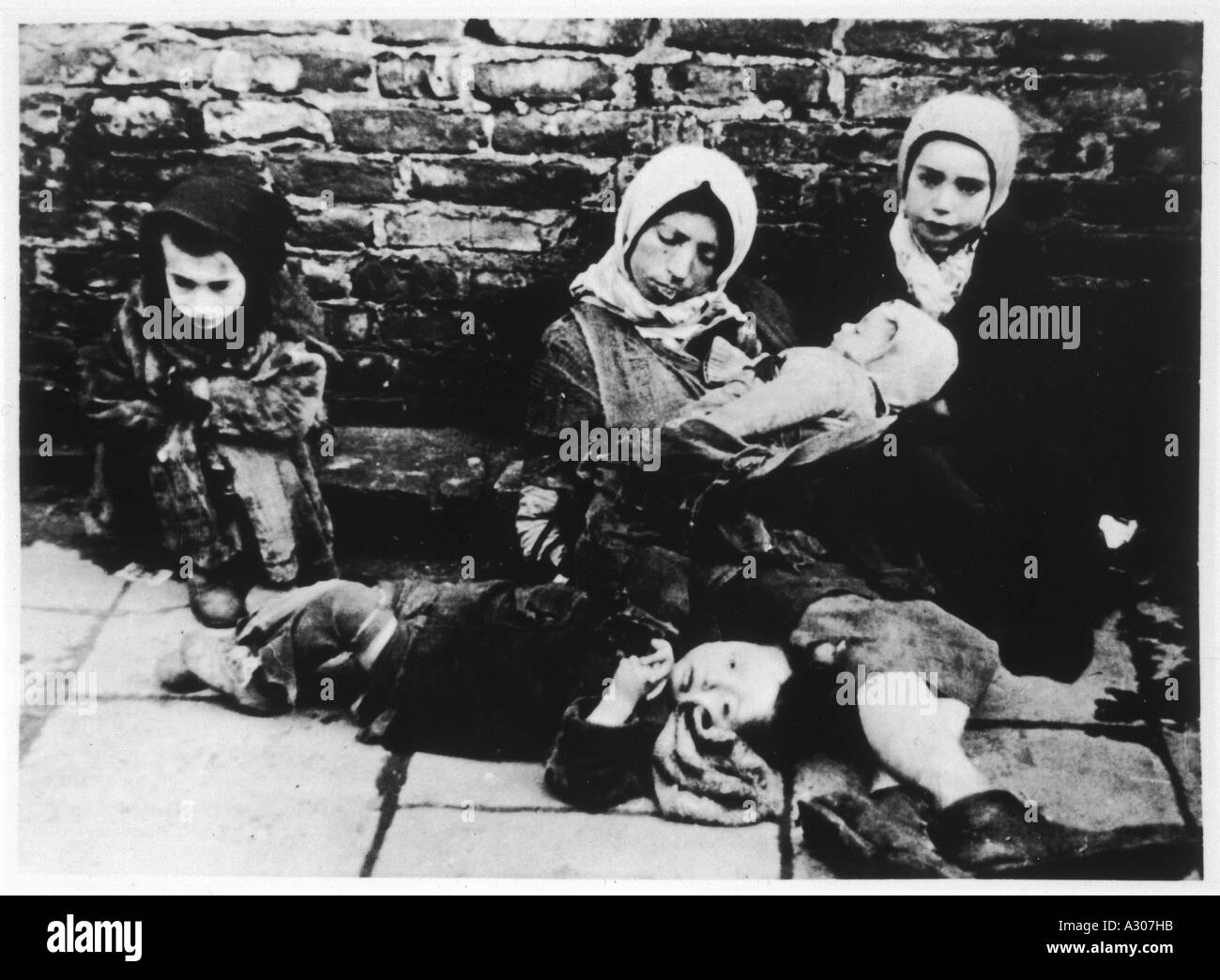 Jüdischen Ghetto-Kids Stockfoto