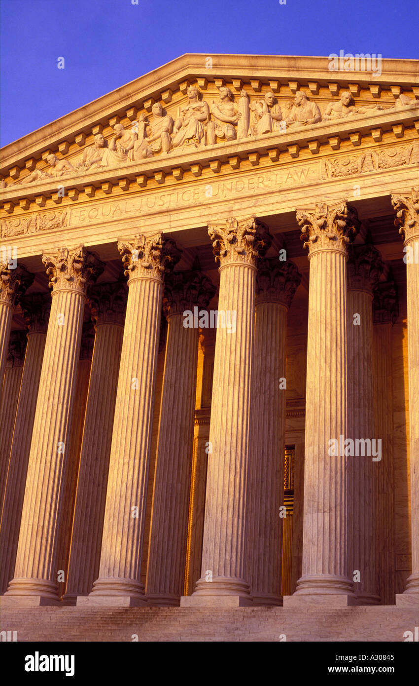 USA-Washington DC Supreme Court Building Stockfoto