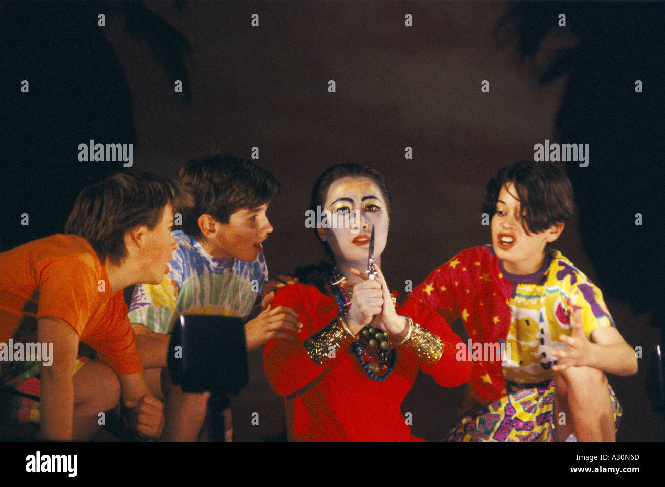 Produktion von Mozart s sterben Zauberflate Glyndebourne 1990 1990 Stockfoto