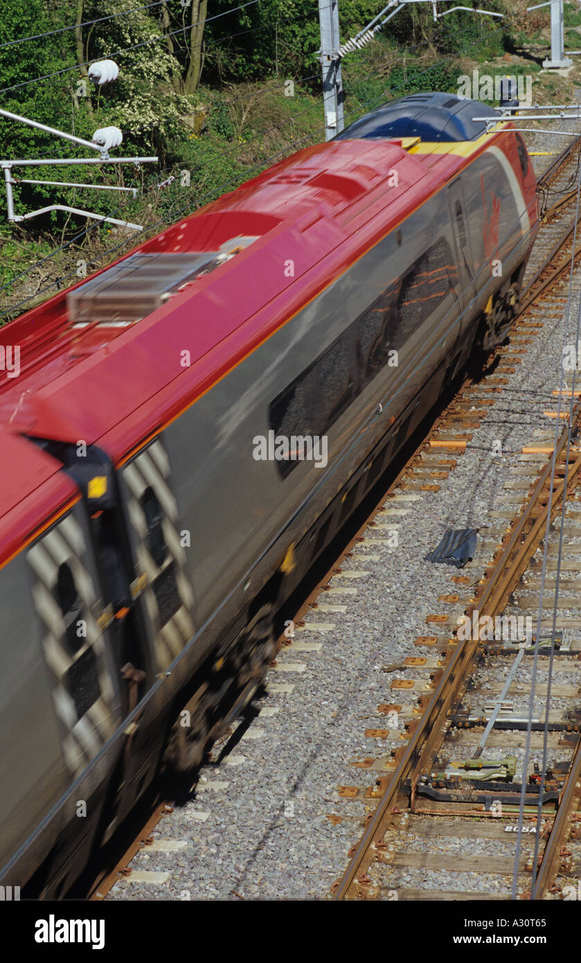 Natives Pendolino-Zug Stockfoto