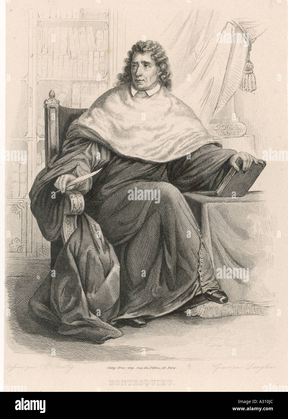 Montesquieu Boilly Stockfoto