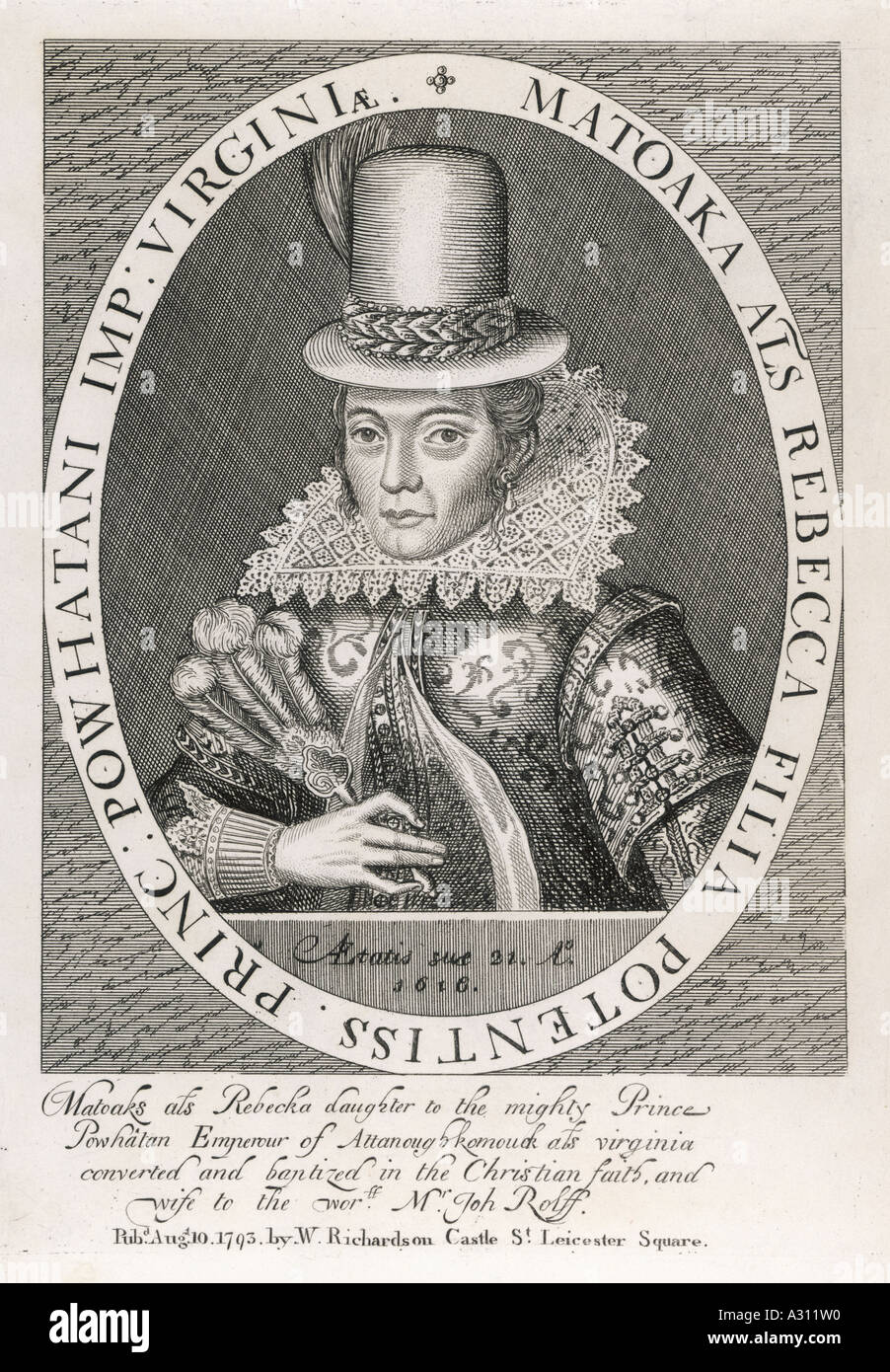 Pocahontas C Holland Stockfoto