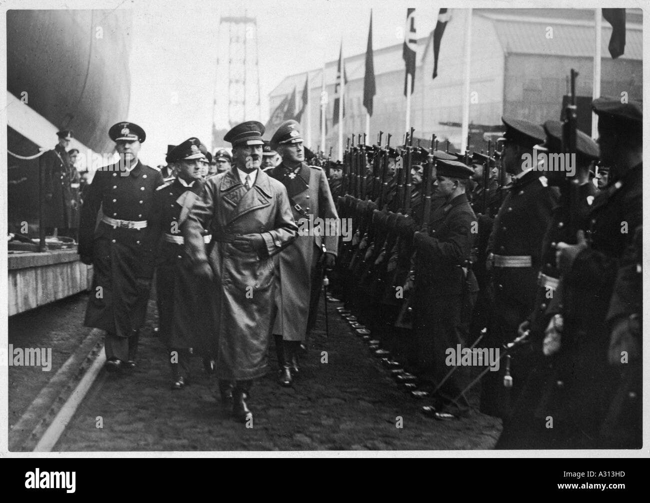 Hitler Gneisenau 1936 Stockfoto