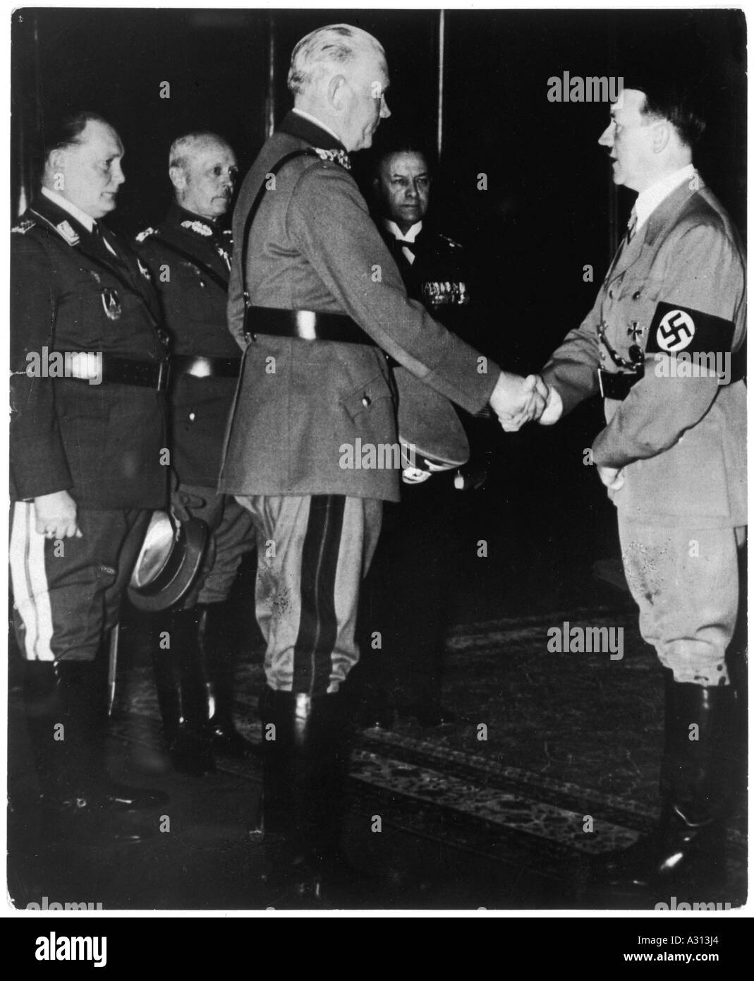 Hitler V. Blomberg 1937 Stockfoto