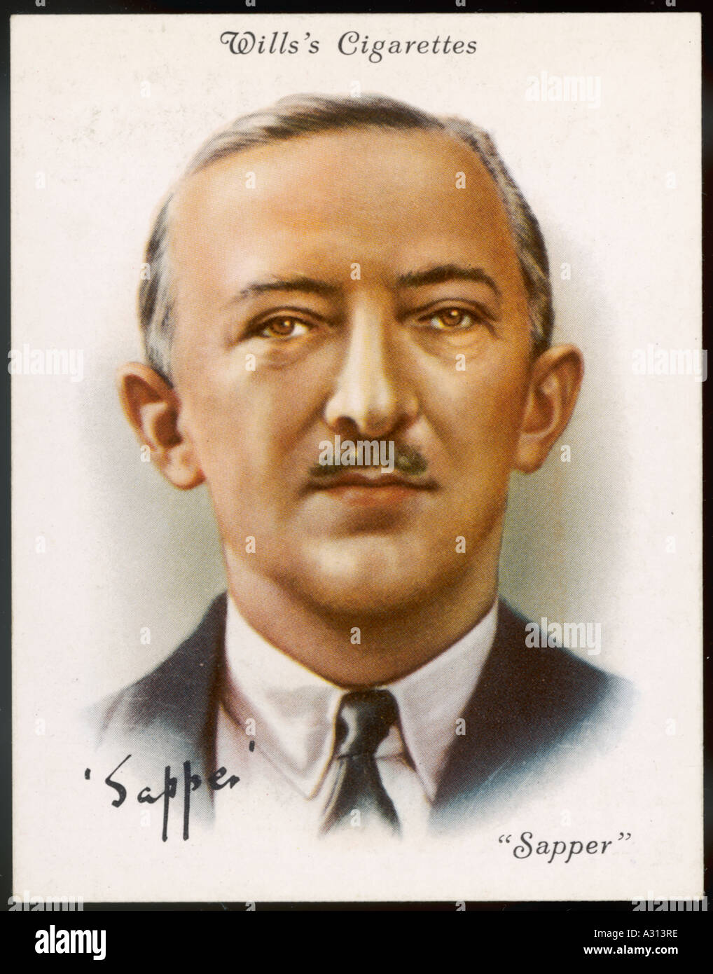 McNeile Sapper Cig Karte Stockfoto