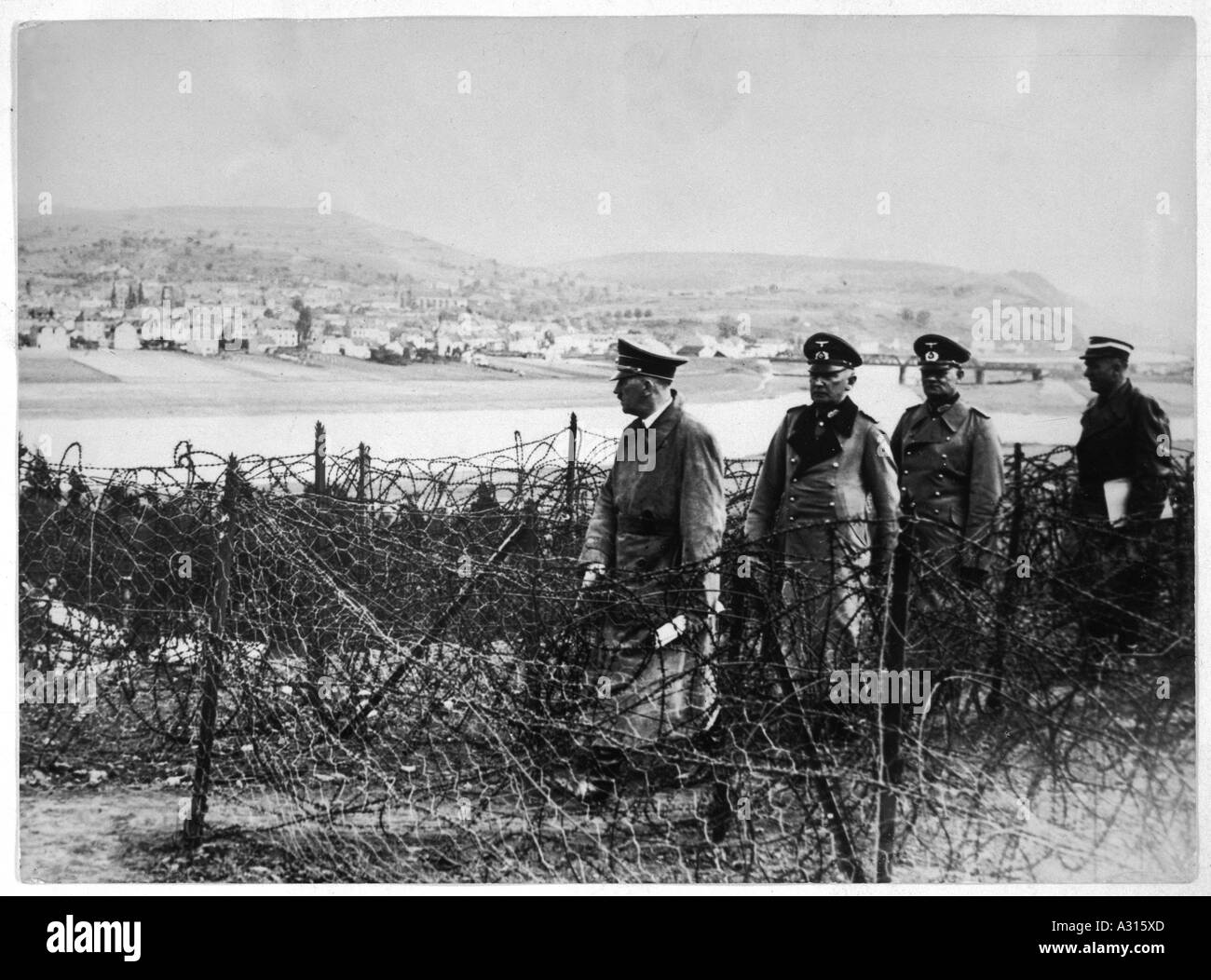 Hitlers Besuch in Mosel Stockfoto