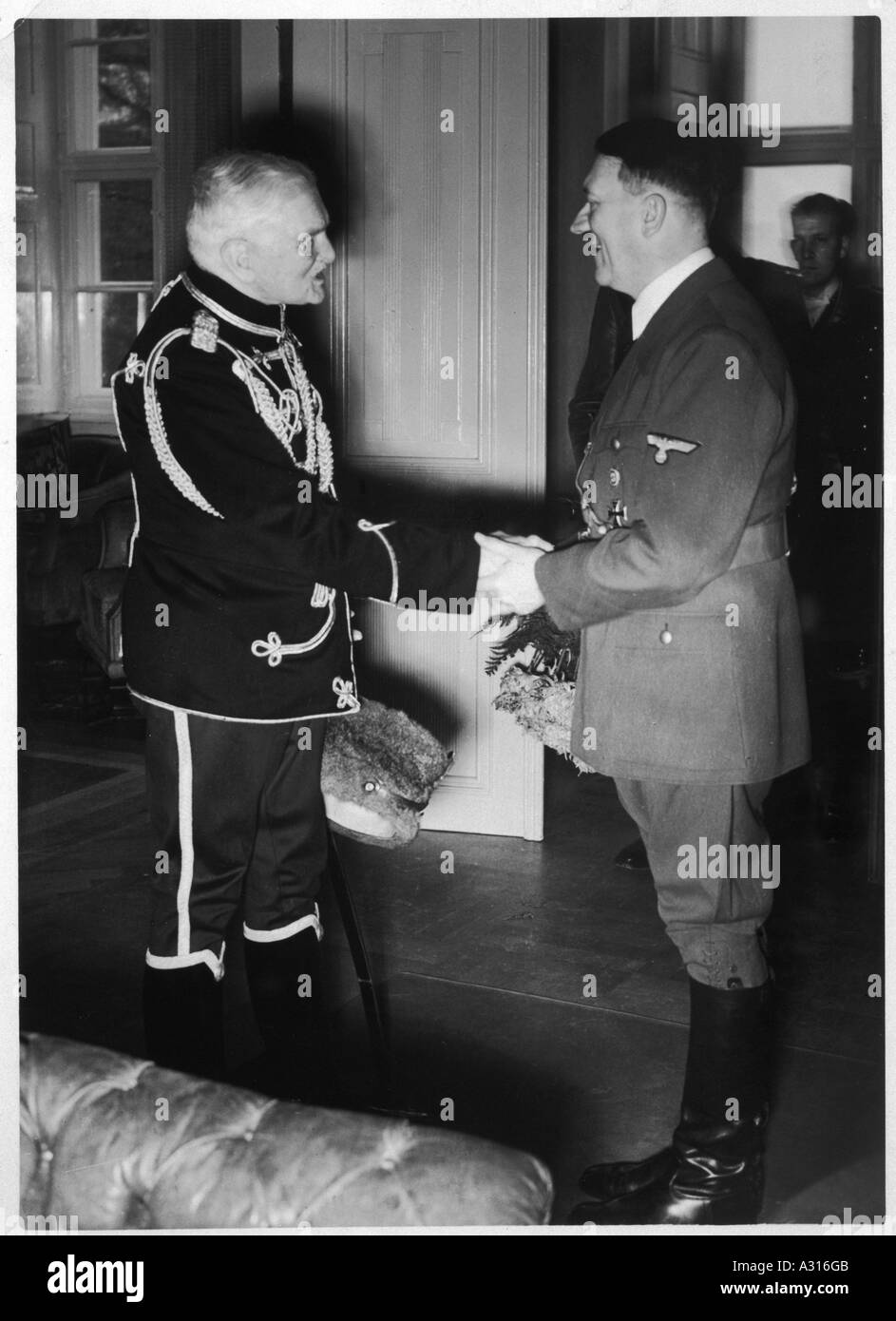 Hitler und Von Mackensen Stockfoto