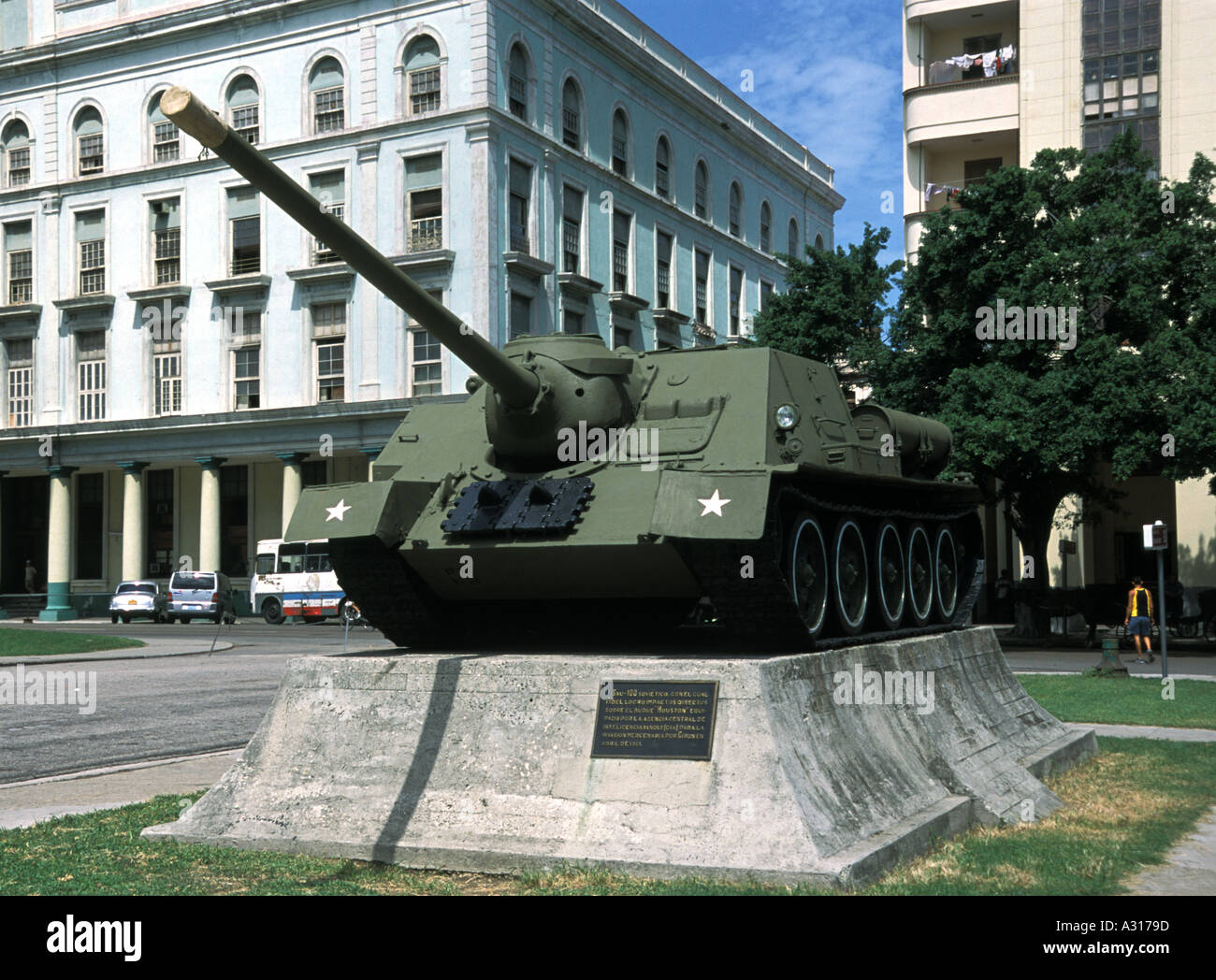 Der Tank von Fidel Castro an der Schweinebucht verwendet Stockfoto