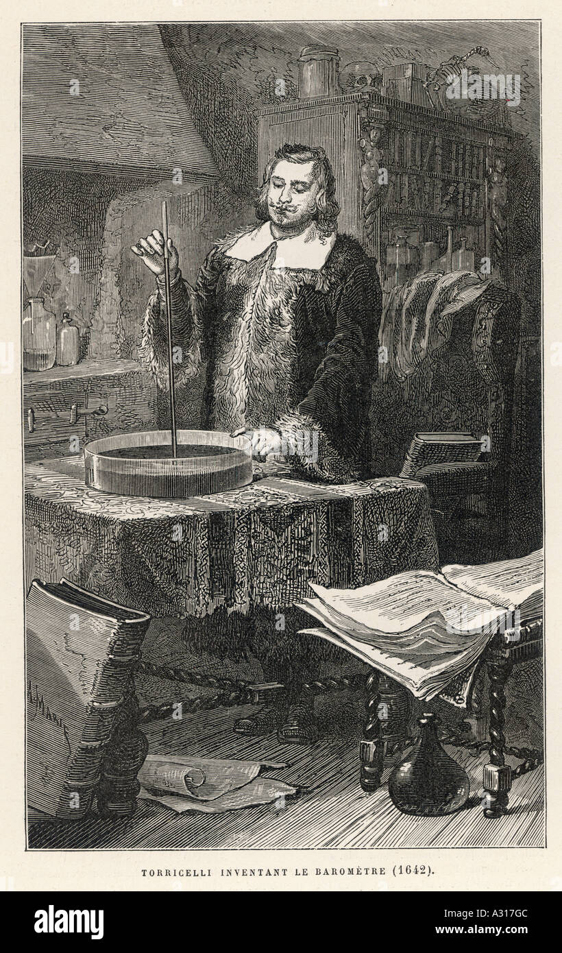 E Torricelli Flammarion Stockfoto