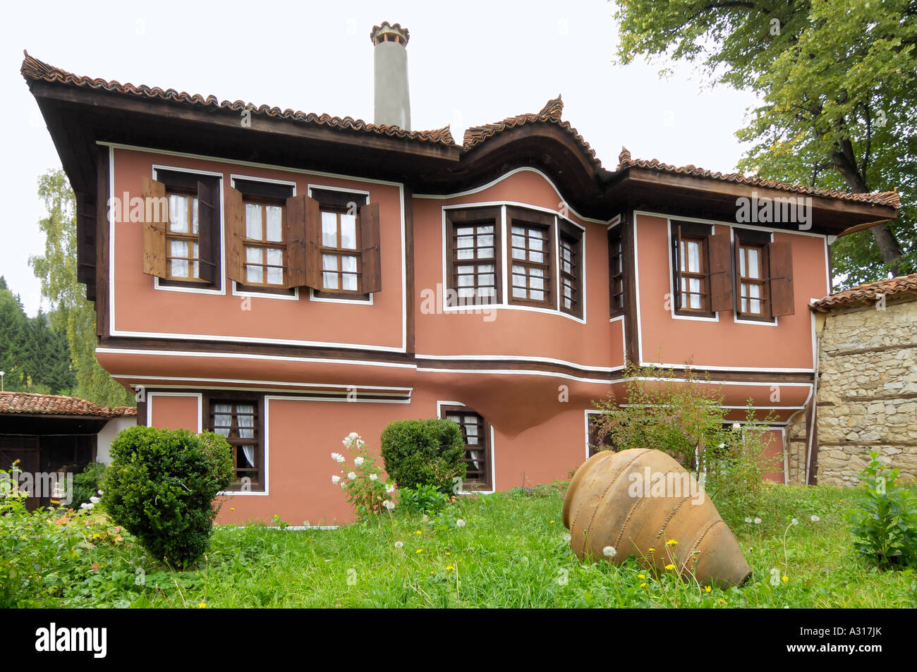 Todor Kableshkov Haus nationale Wiederbelebung Architektur Koprivshtitsa Stadtmuseum Bulgarien-Osteuropa Stockfoto