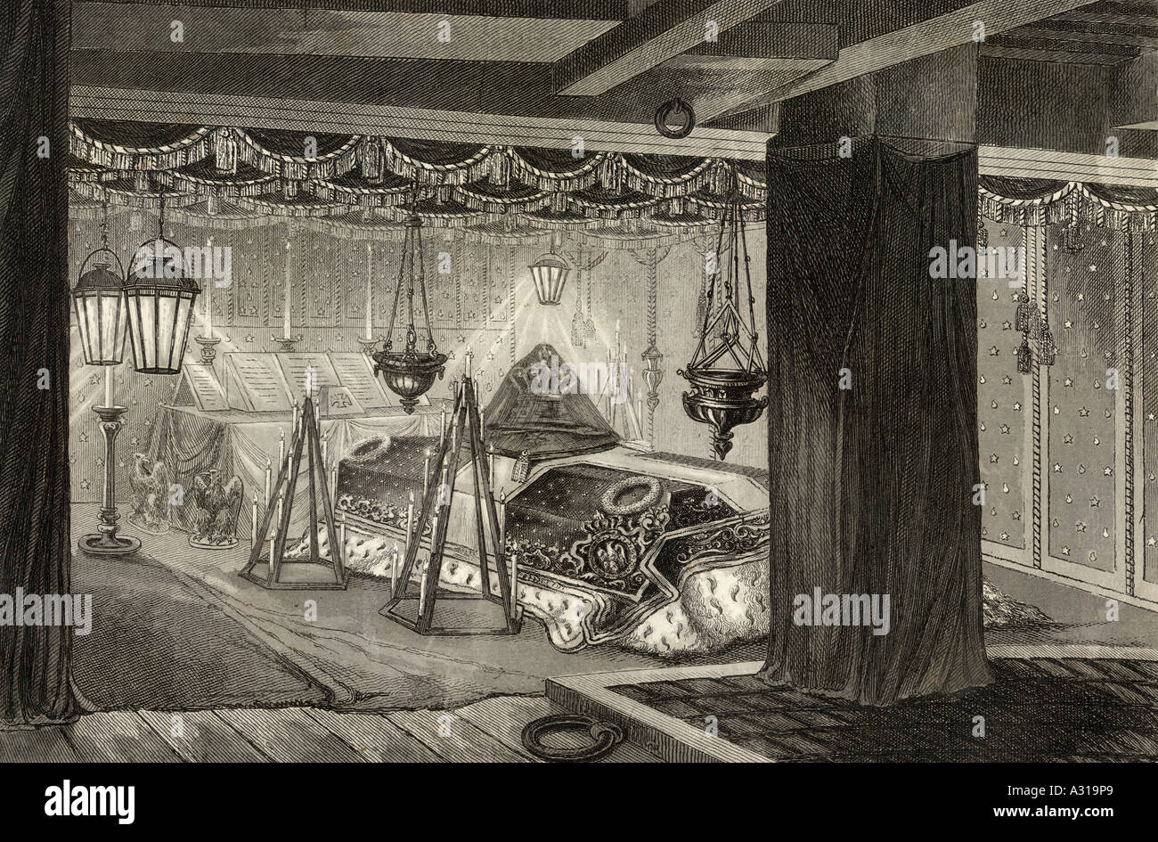 NS-Körper geht nach Frankreich Stockfoto