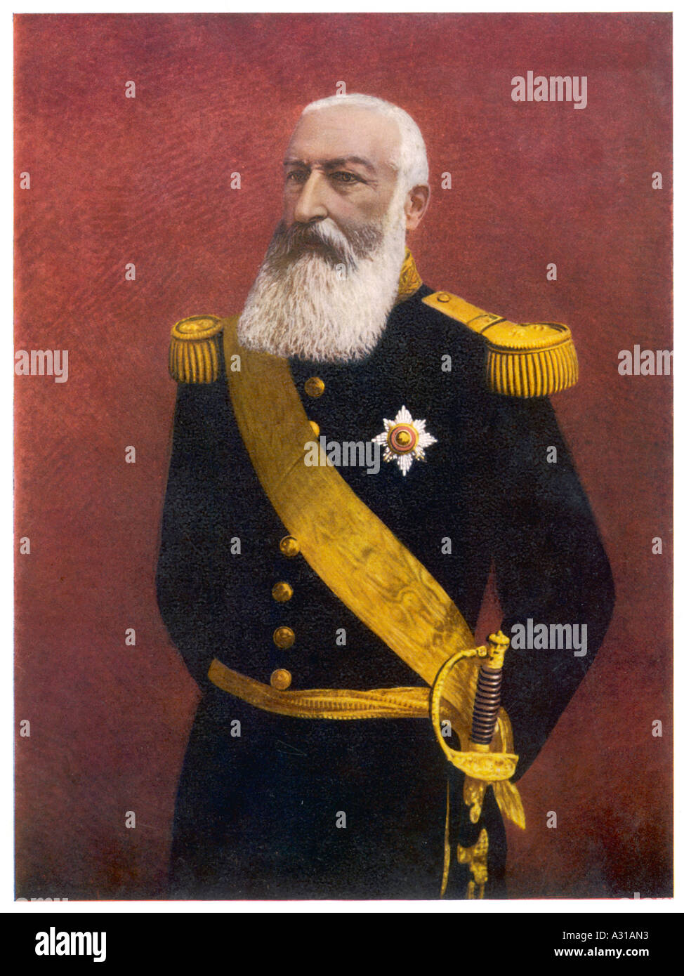 Leopold Ii. Belgien 1901 Stockfoto