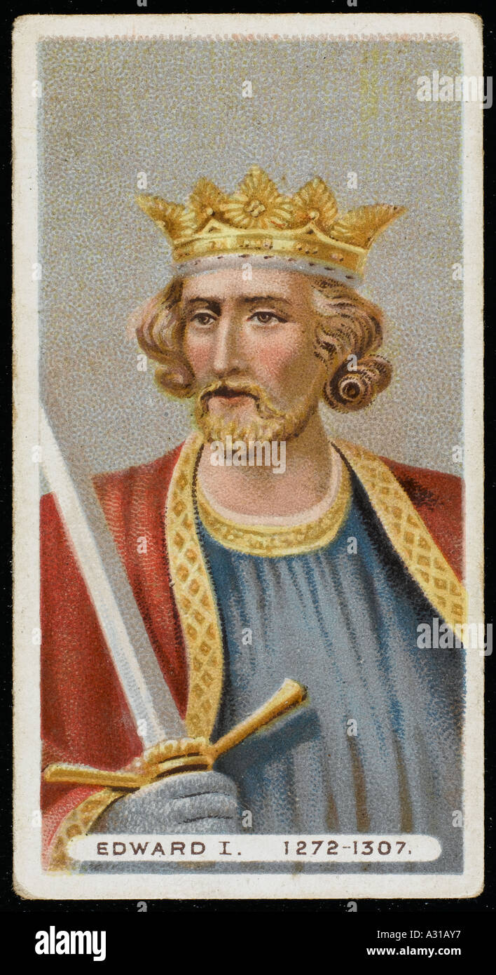 Edward ich Cig Karte Stockfoto