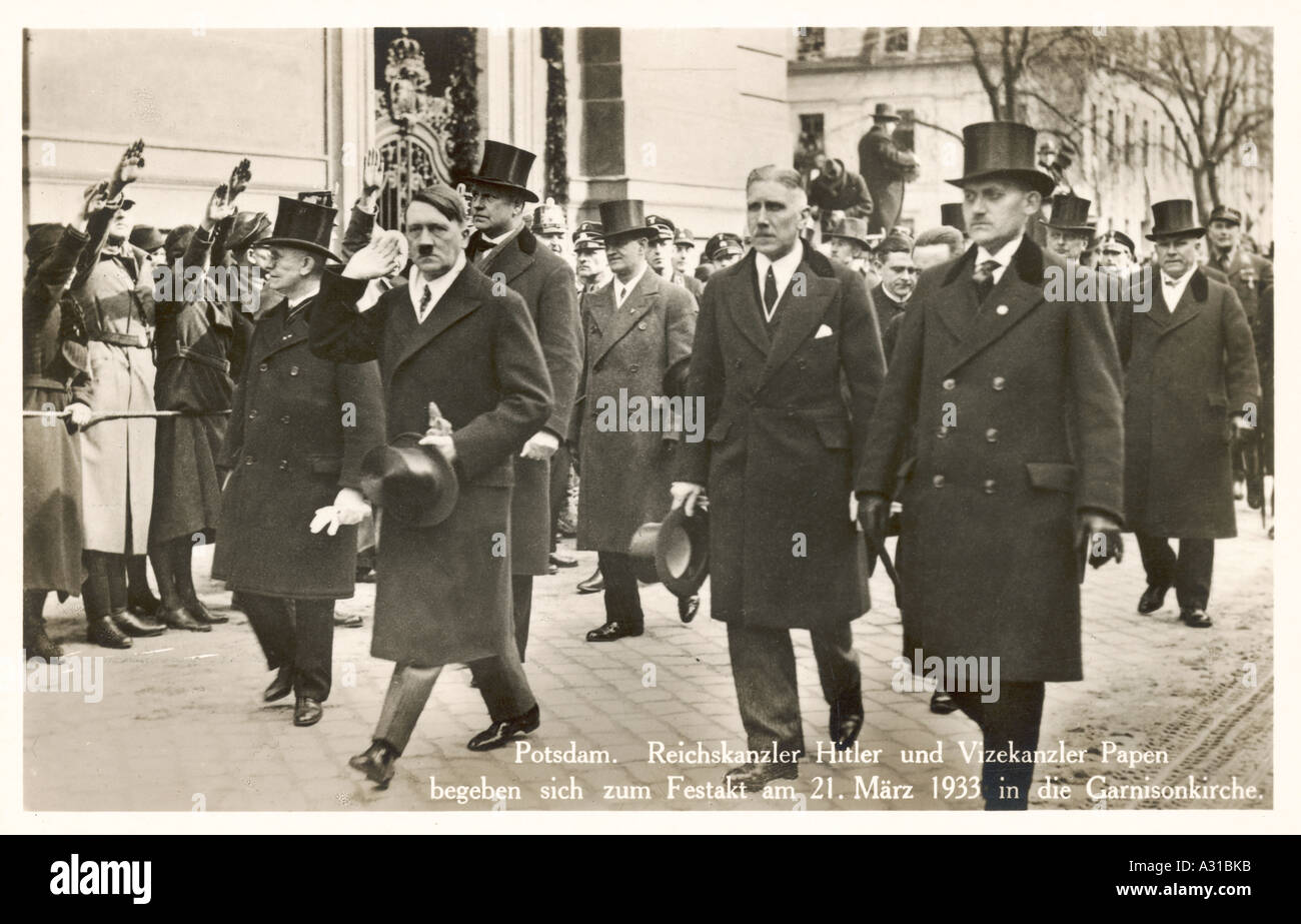 Hitler im März 1933 Stockfoto