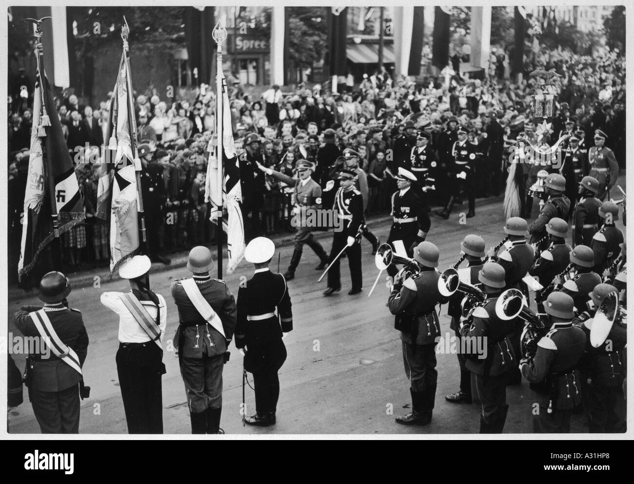 Hitler Lehrter Bahnhof Stockfoto