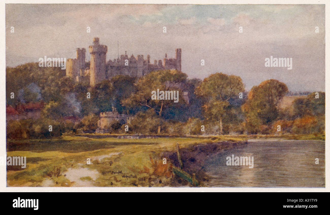 Arundel Castle 1906 Stockfoto