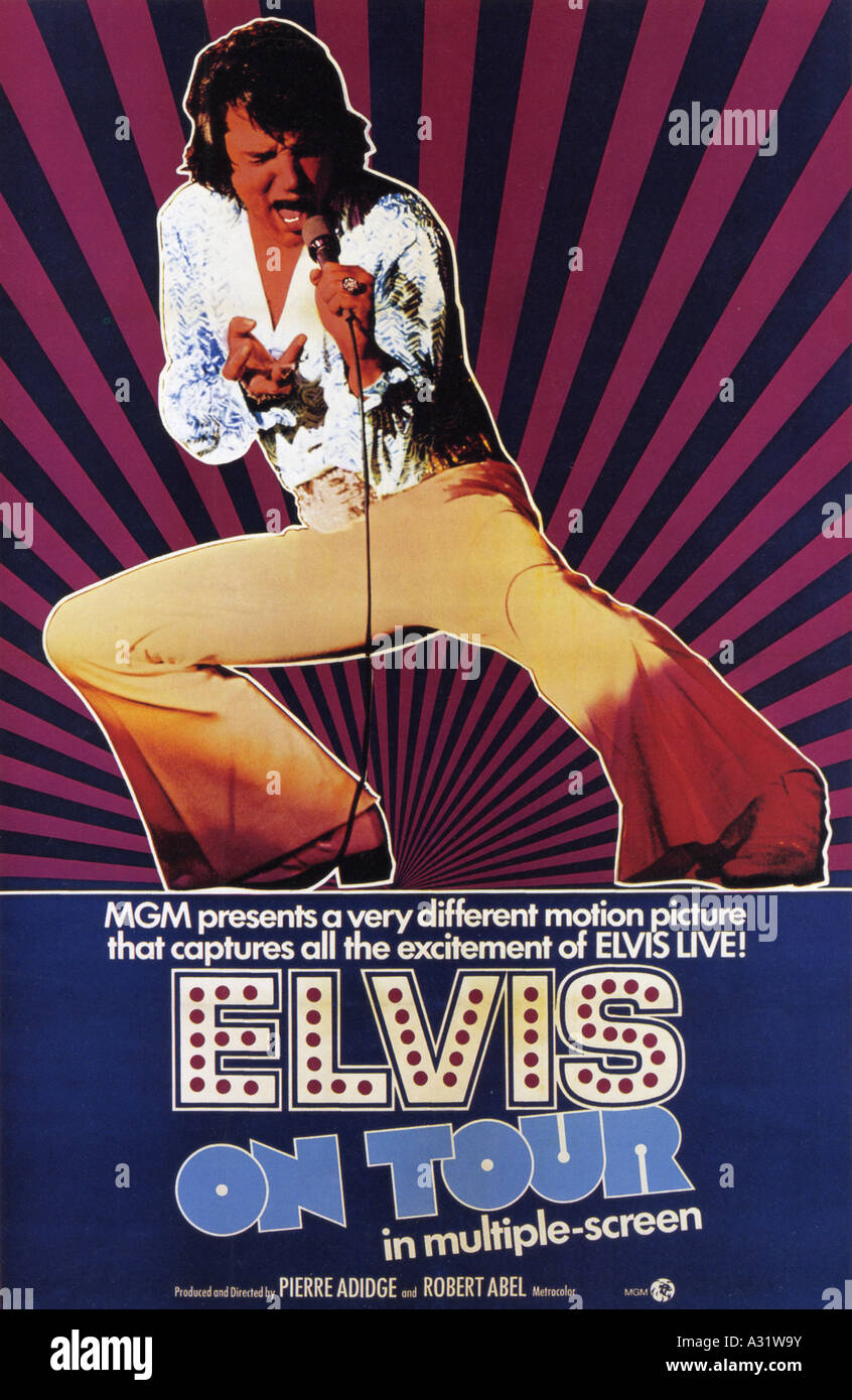 ELVIS ON TOUR-Poster für 1972 MGM Film Stockfoto