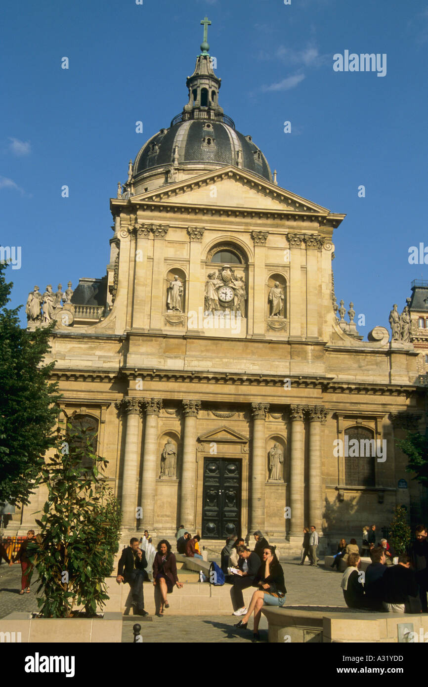 Frankreich Paris Place De La Sorbonne Stockfoto