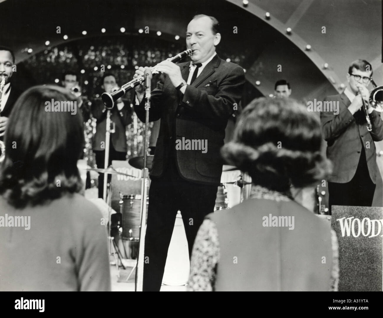 WOODY HERMAN BAND über 1956 Stockfoto