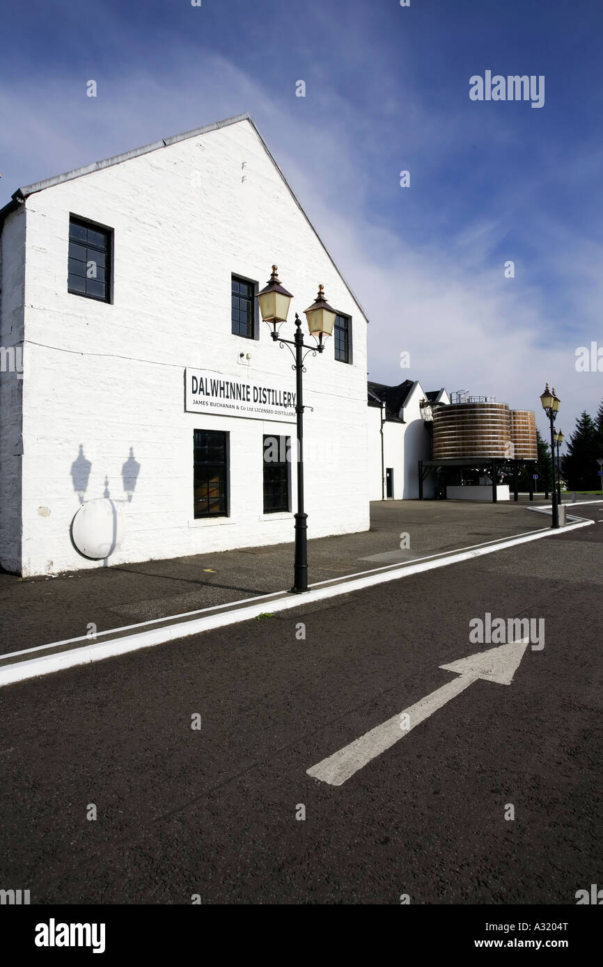 Die Dalwhinnie Whisky-Destillerie in Schottland Stockfoto