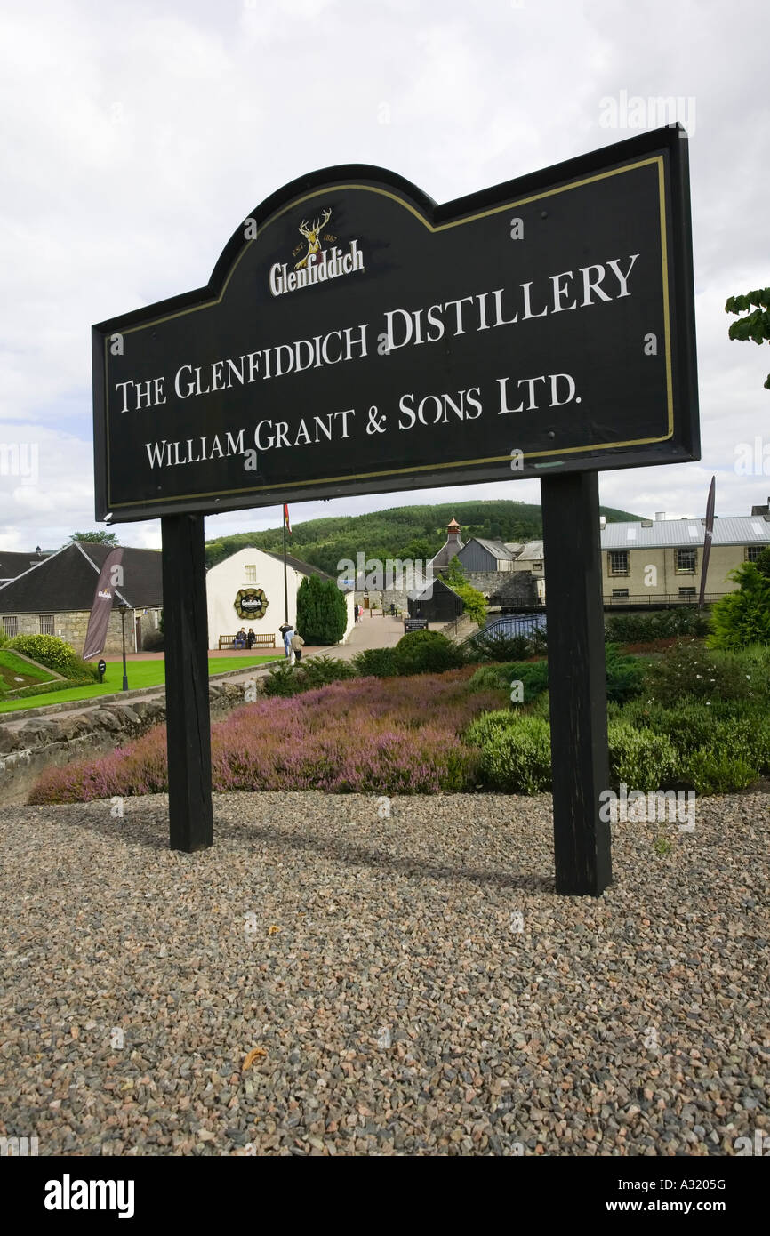 Die Glenfiddich Whisky-Destillerie in Schottland Stockfoto