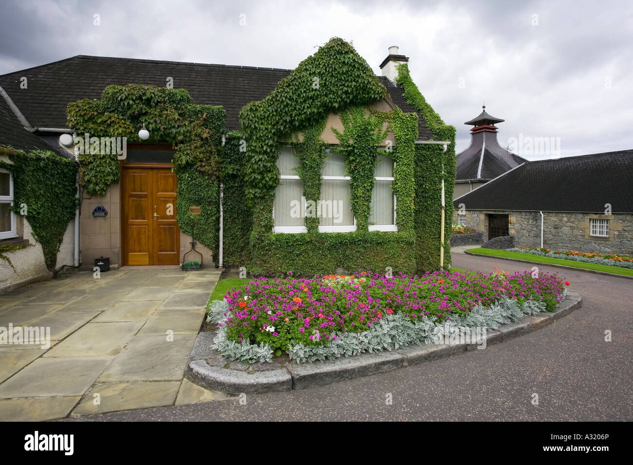 Die Glenfiddich Whisky-Destillerie in Schottland Stockfoto