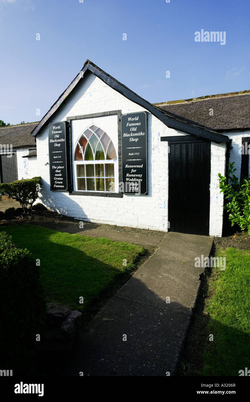 Die alte Schmiede der s Gretna Green Schottland Stockfoto