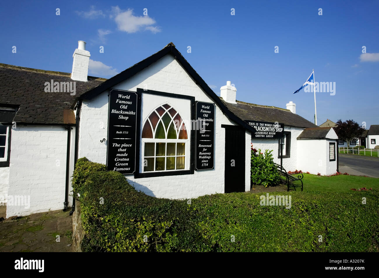 Die alte Schmiede der s Gretna Green Schottland Stockfoto