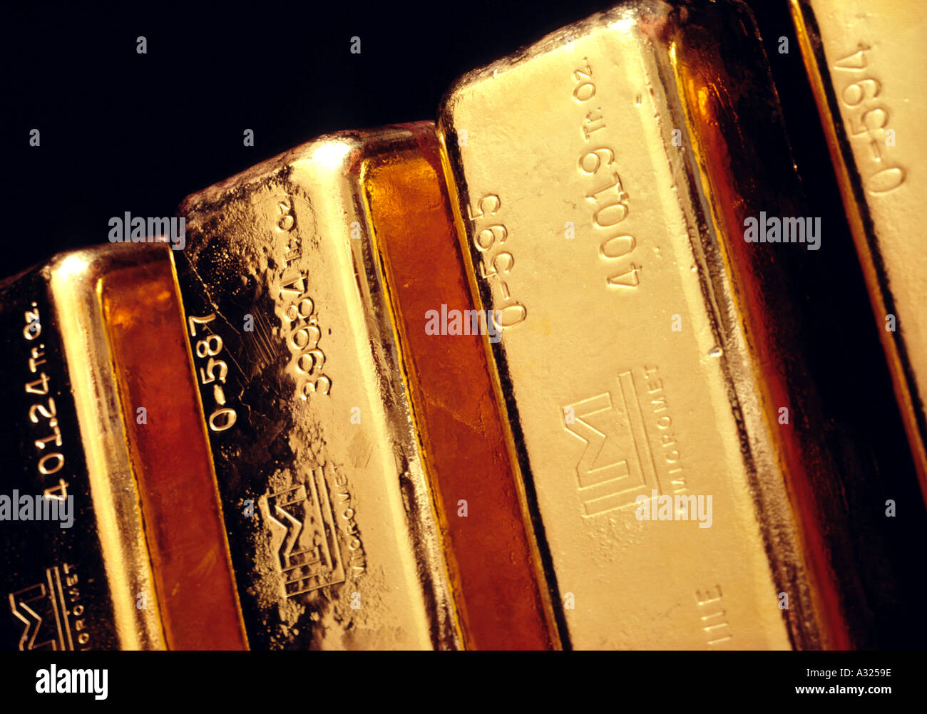 Goldbarren von Winnamucca Minen von Nevada U A Stockfoto
