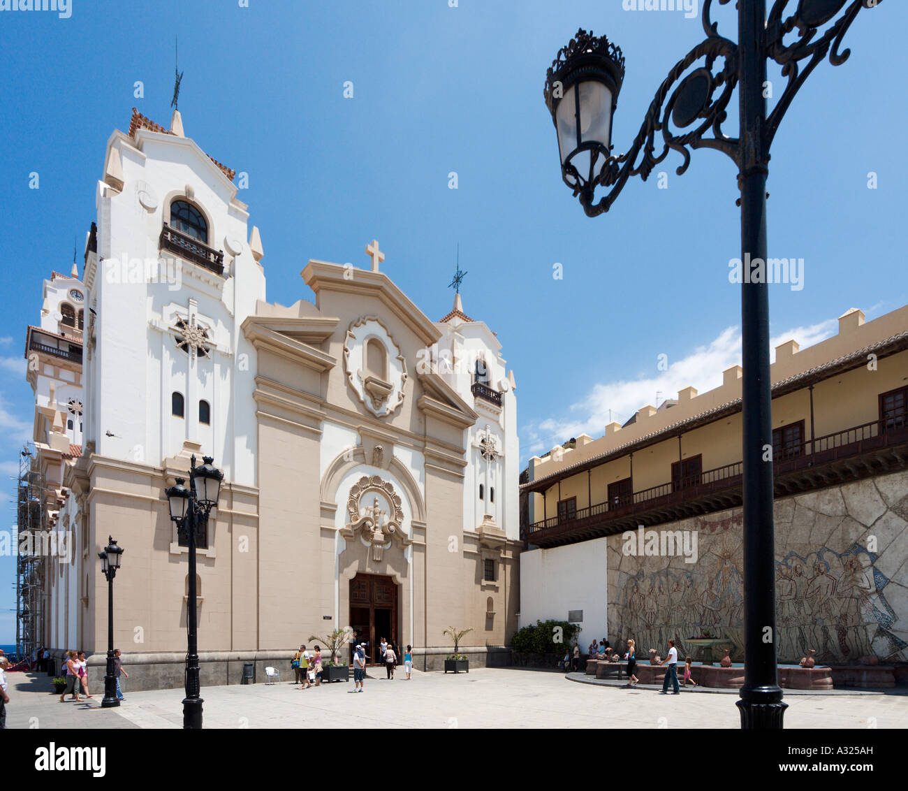 Basilica de Nuestra Senora de Candelaria, Candelaria, Teneriffa, Kanarische Inseln-Spanien Stockfoto